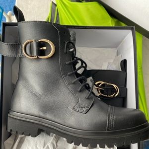 Versace Jeans Ankle Boots with Strap, Size 10